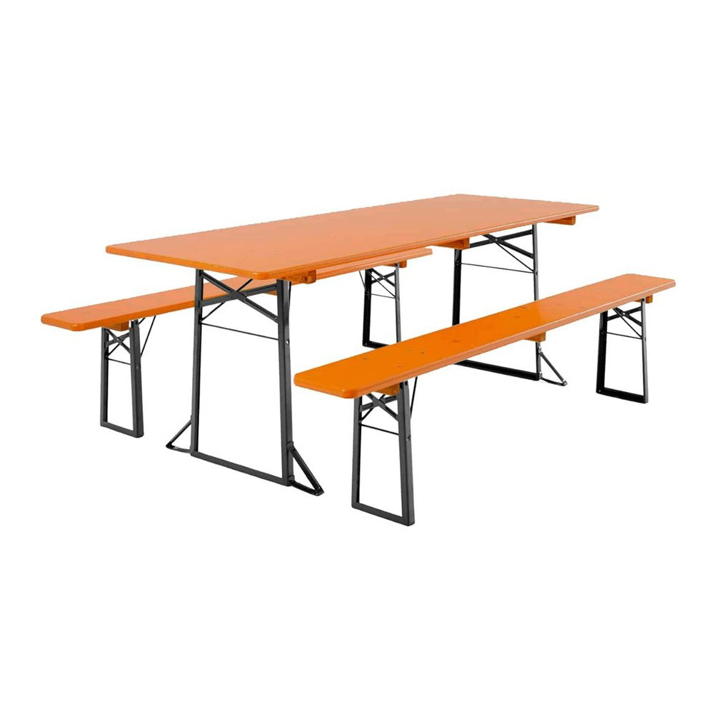 Classic Outdoor Beer Garden Table and Bench Set