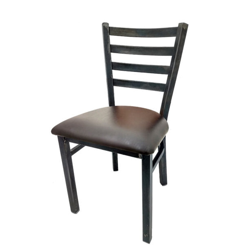 Rustic Metal Ladderback Chair