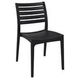 ares outdoor dining chair teak brown isp009 tea