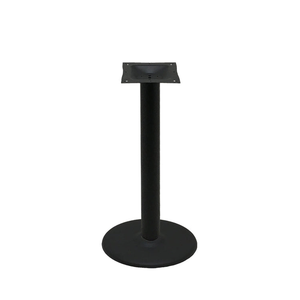 os black stamped steel disc table bases