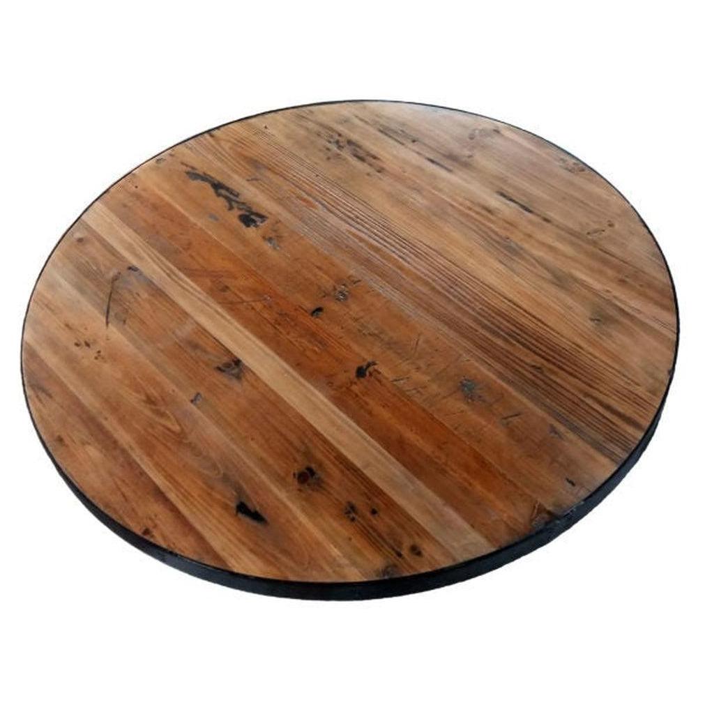 Reclaimed Wood Round Table Tops | Table Tops – Restaurant