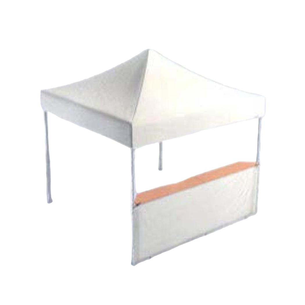 10x10ft Canopy Tent with Counter and Half Height Wall