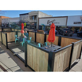 outdoor custom modular parklets