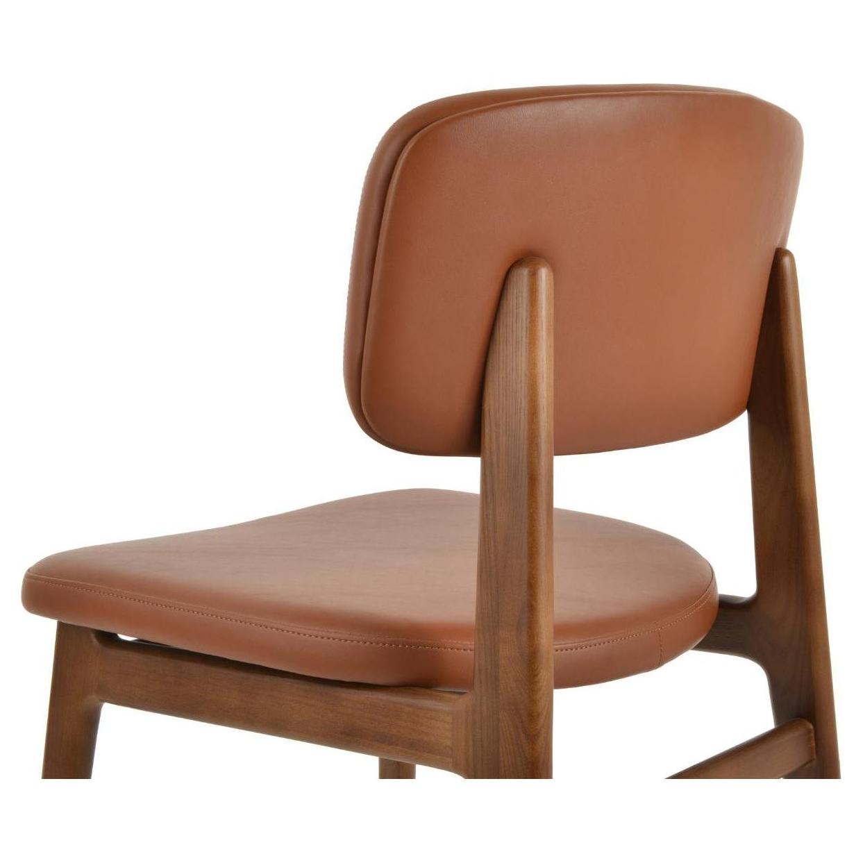 Paros Modern Wood Upholstered Dining Chair