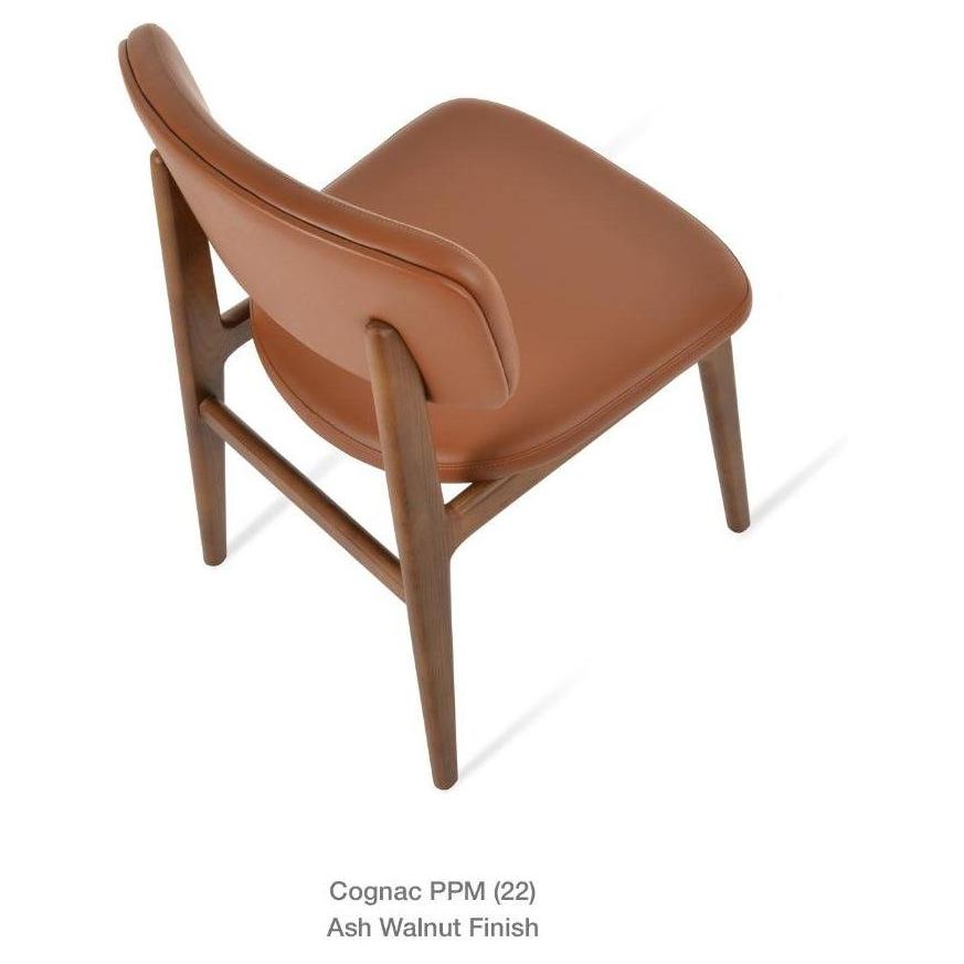 Paros Modern Wood Upholstered Dining Chair