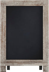 Canterbury 9.5" x 14" Weathered Tabletop Magnetic Chalkboards with Metal Scrolled Legs, Hanging Wall Chalkboards, Countertop Memo Boards, Set of 10