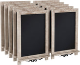 Canterbury 12" x 17" Weathered Tabletop Magnetic Chalkboards with Metal Scrolled Legs, Hanging Wall Chalkboards, Countertop Memo Boards, Set of 10