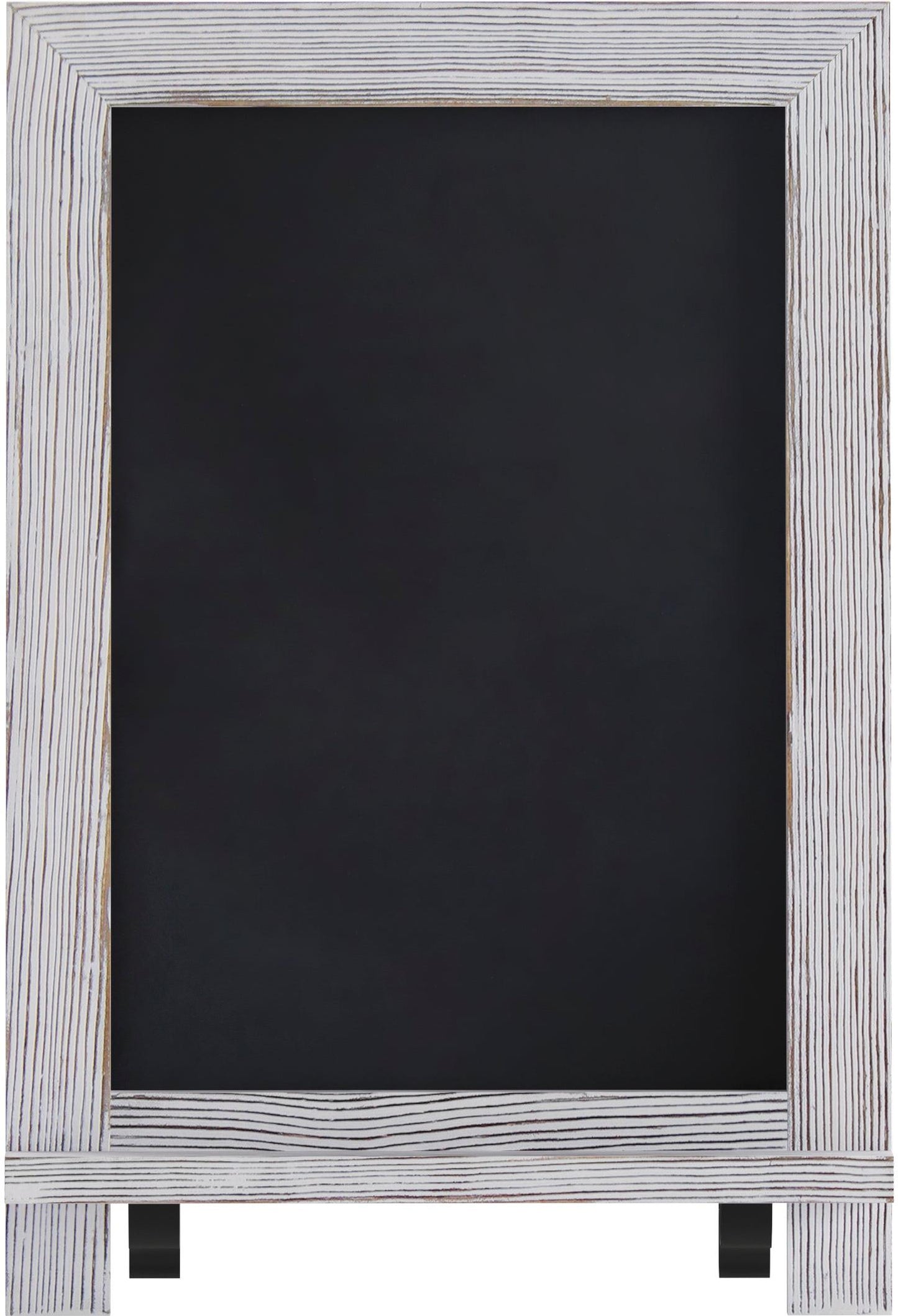 Canterbury 9.5" x 14" Whitewashed Tabletop Magnetic Chalkboards with Metal Scrolled Legs, Hanging Wall Chalkboards, Countertop Memo Boards, Set of 10