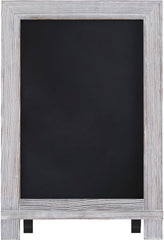 Canterbury 9.5" x 14" Whitewashed Tabletop Magnetic Chalkboards with Metal Scrolled Legs, Hanging Wall Chalkboards, Countertop Memo Boards, Set of 10