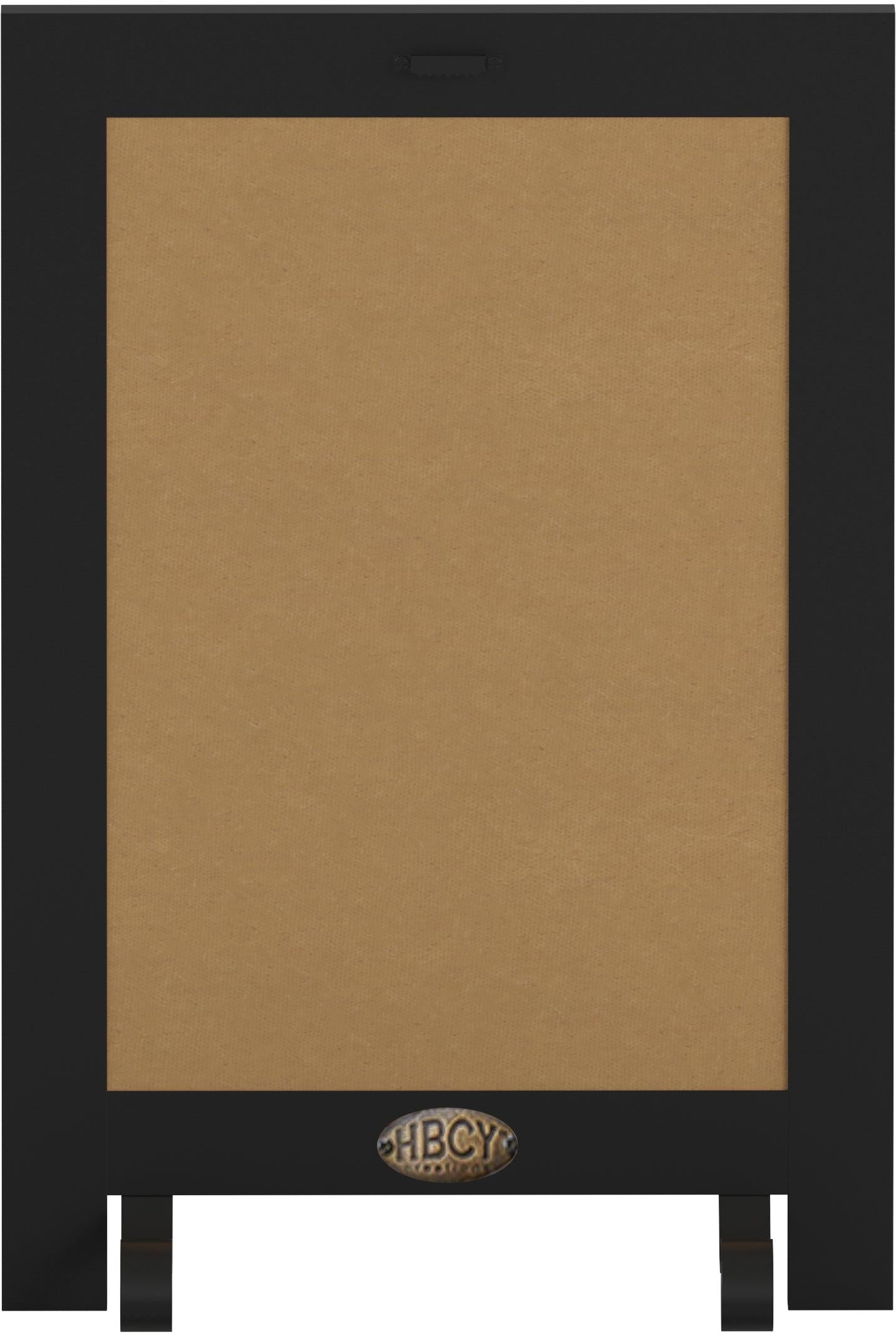 Canterbury 9.5" x 14" Black Tabletop Magnetic Chalkboards with Metal Scrolled Legs, Hanging Wall Chalkboards, Countertop Memo Boards, Set of 10