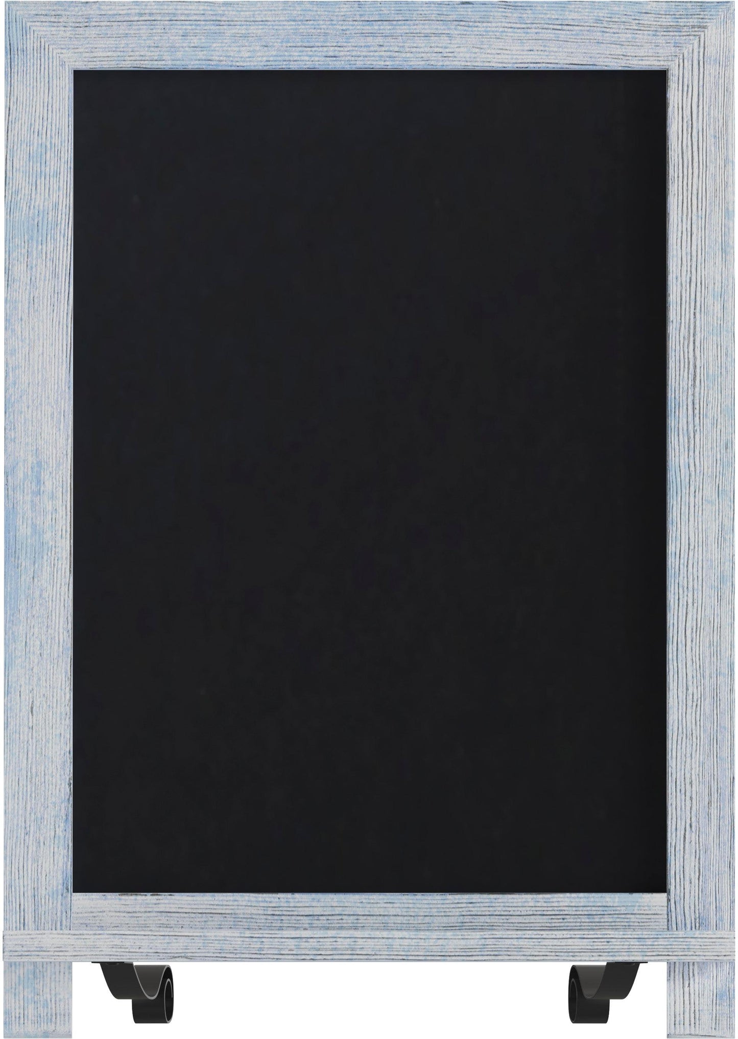 Canterbury 12" x 17" Rustic Blue Tabletop Magnetic Chalkboards with Metal Scrolled Legs, Hanging Wall Chalkboards, Countertop Memo Boards, Set of 10