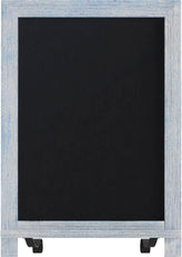 Canterbury 12" x 17" Rustic Blue Tabletop Magnetic Chalkboards with Metal Scrolled Legs, Hanging Wall Chalkboards, Countertop Memo Boards, Set of 10
