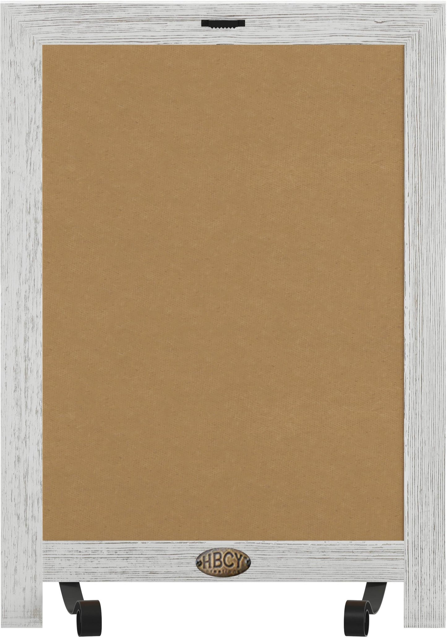 Canterbury 12" x 17" Whitewashed Tabletop Magnetic Chalkboards with Metal Scrolled Legs, Hanging Wall Chalkboards, Countertop Memo Boards, Set of 10