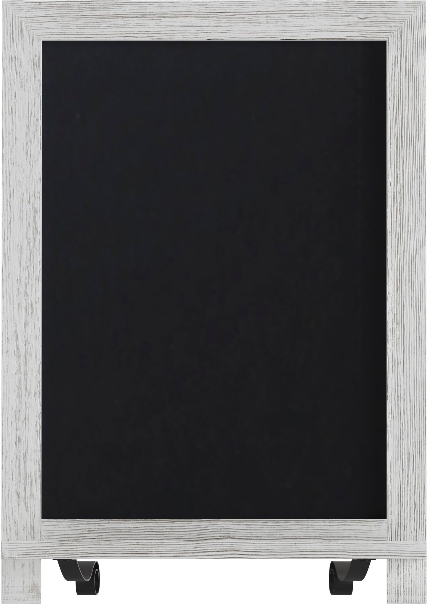 Canterbury 12" x 17" Whitewashed Tabletop Magnetic Chalkboards with Metal Scrolled Legs, Hanging Wall Chalkboards, Countertop Memo Boards, Set of 10
