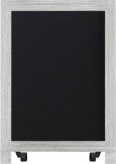 Canterbury 12" x 17" Whitewashed Tabletop Magnetic Chalkboards with Metal Scrolled Legs, Hanging Wall Chalkboards, Countertop Memo Boards, Set of 10
