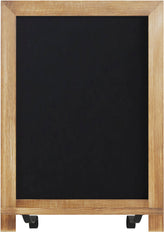 Canterbury 12" x 17" Torched Wood Tabletop Magnetic Chalkboards with Metal Scrolled Legs, Hanging Wall Chalkboards, Countertop Memo Boards, Set of 10