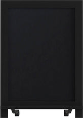 Canterbury 12" x 17" Black Tabletop Magnetic Chalkboards with Metal Scrolled Legs, Hanging Wall Chalkboards, Countertop Memo Boards, Set of 10