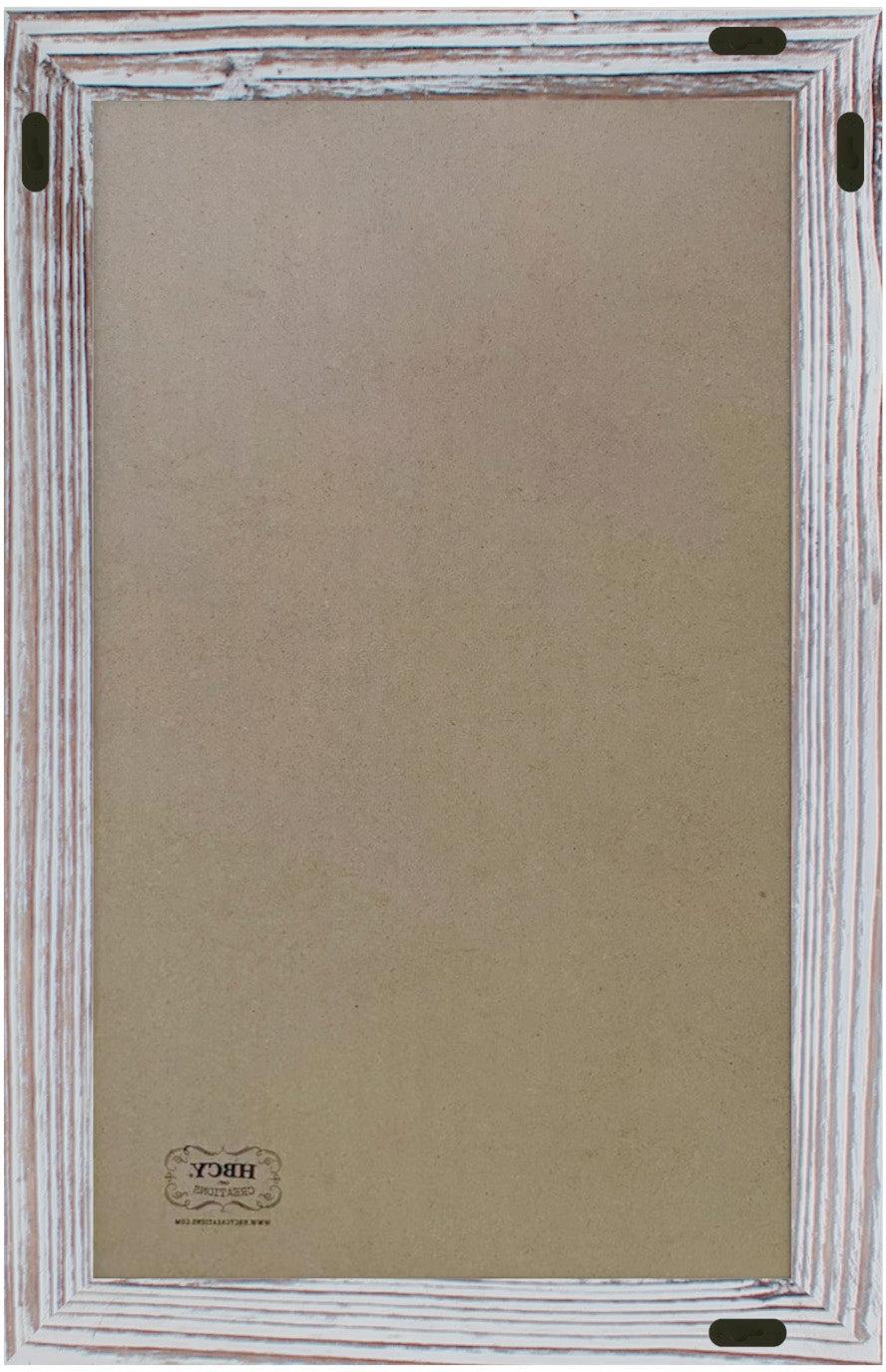Canterbury 11" x 17" Whitewashed Wall Mount Magnetic Chalkboard Sign, Hanging Wall Chalkboard Memo Board for Home, School, or Business, Set of 10
