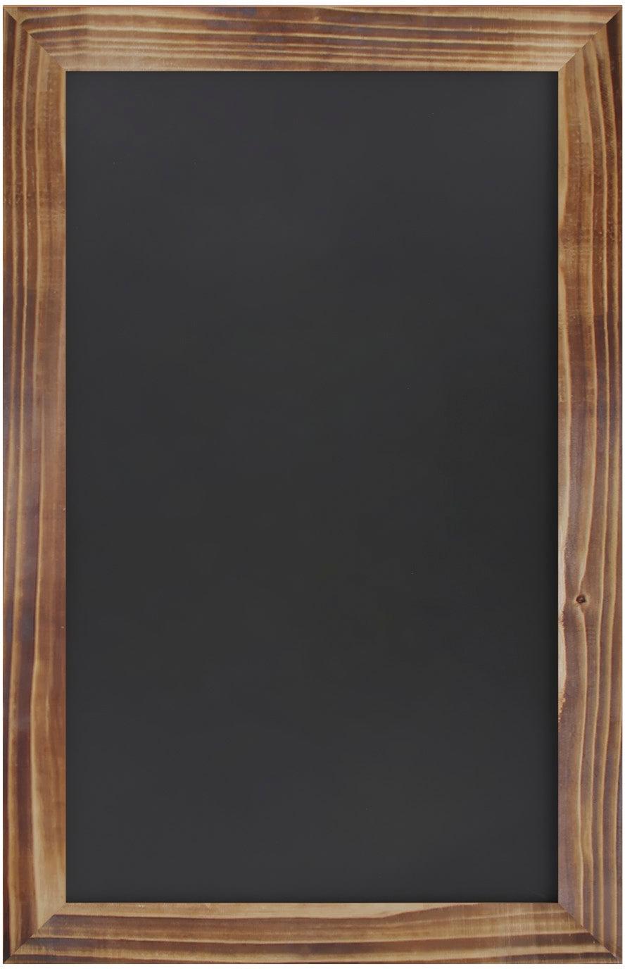 Canterbury 11" x 17" Torched Wood Wall Mount Magnetic Chalkboard Sign, Hanging Wall Chalkboard Memo Board for Home, School, or Business, Set of 10