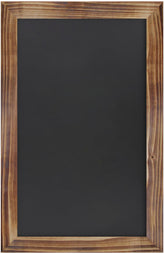 Canterbury 11" x 17" Torched Wood Wall Mount Magnetic Chalkboard Sign, Hanging Wall Chalkboard Memo Board for Home, School, or Business, Set of 10