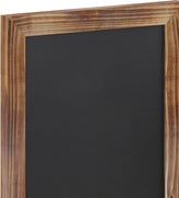 Canterbury 11" x 17" Torched Wood Wall Mount Magnetic Chalkboard Sign, Hanging Wall Chalkboard Memo Board for Home, School, or Business, Set of 10