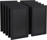 Canterbury 11" x 17" Black Wall Mount Magnetic Chalkboard Sign, Hanging Wall Chalkboard Memo Board for Home, School, or Business, Set of 10