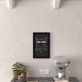 Canterbury 11" x 17" Black Wall Mount Magnetic Chalkboard Sign, Hanging Wall Chalkboard Memo Board for Home, School, or Business, Set of 10