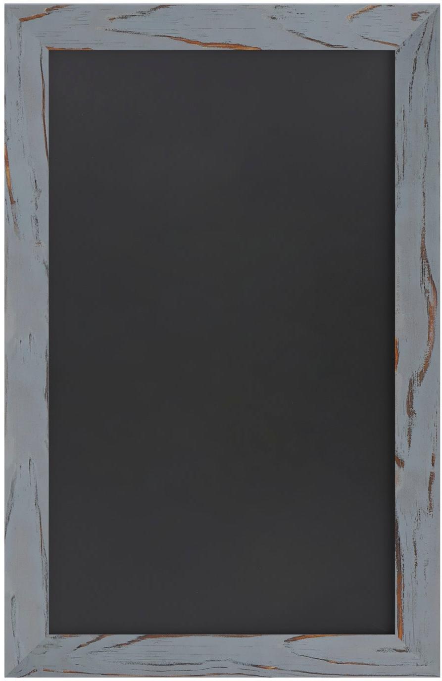 Canterbury 11" x 17" Rustic Gray Wall Mount Magnetic Chalkboard Sign, Hanging Wall Chalkboard Memo Board for Home, School, or Business, Set of 10