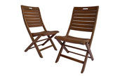 Eucalyptus Folding Outdoor Side Chair
