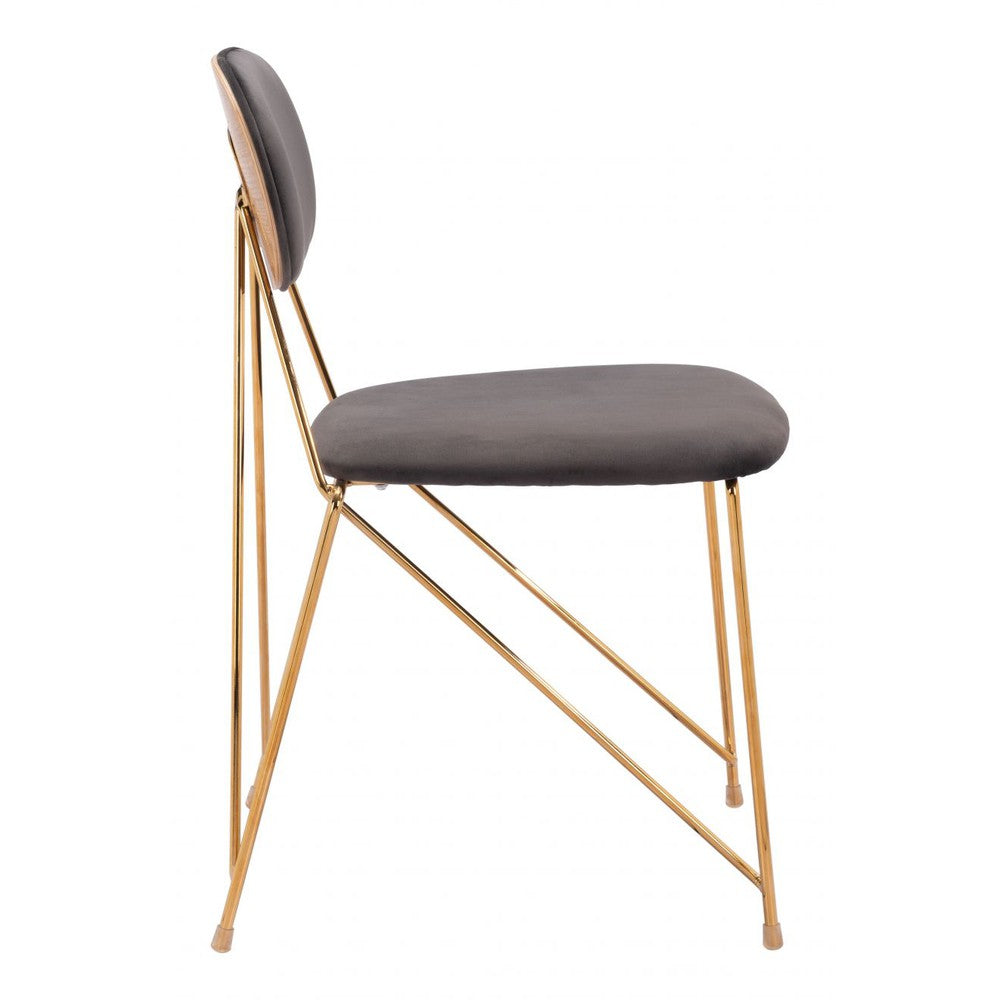 Georges Upholstered Metal Side Chair