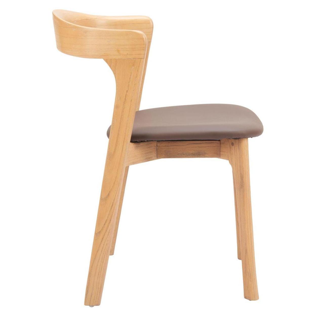 Pioro Dining Chair Brown & Natural