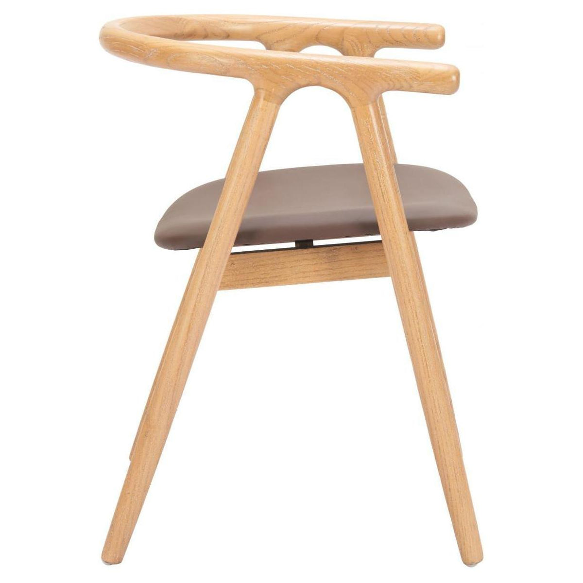 Peker Dining Chair Brown & Natural