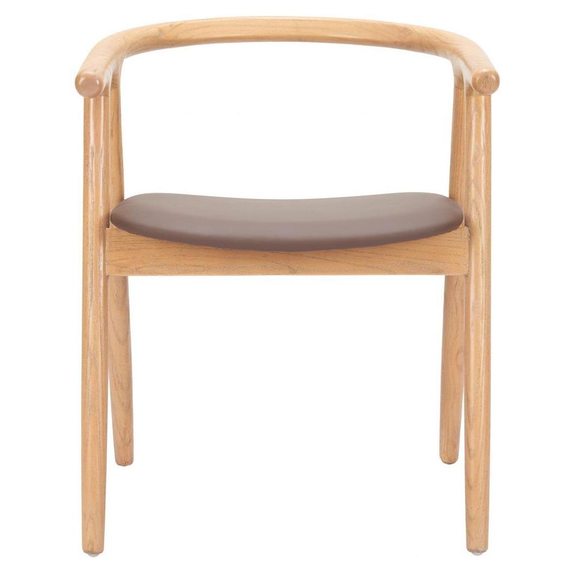 Peker Dining Chair Brown & Natural