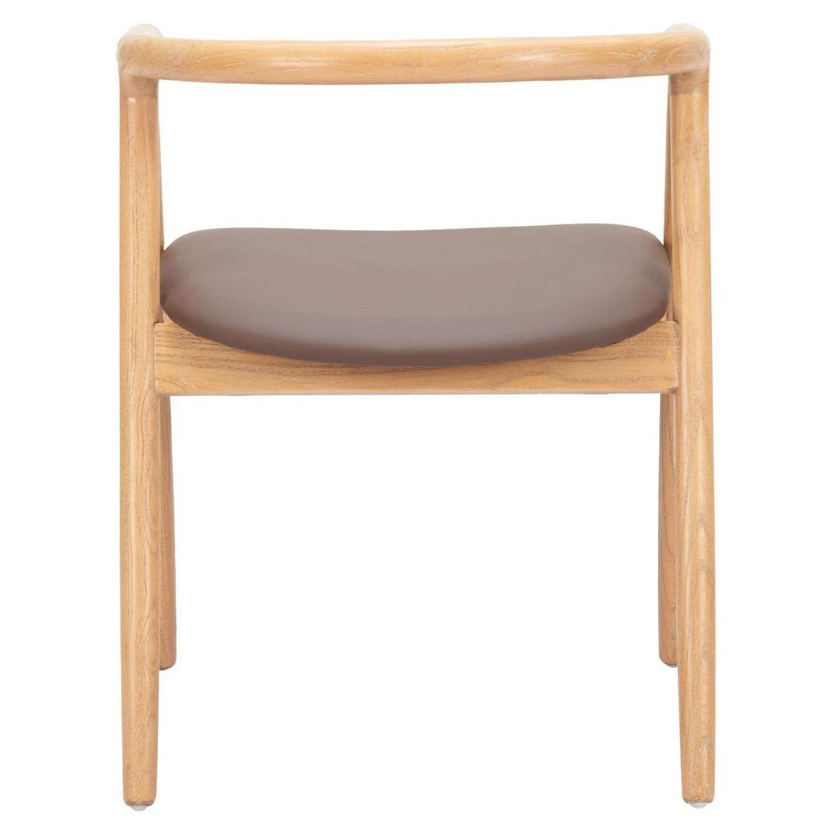 Peker Dining Chair Brown & Natural