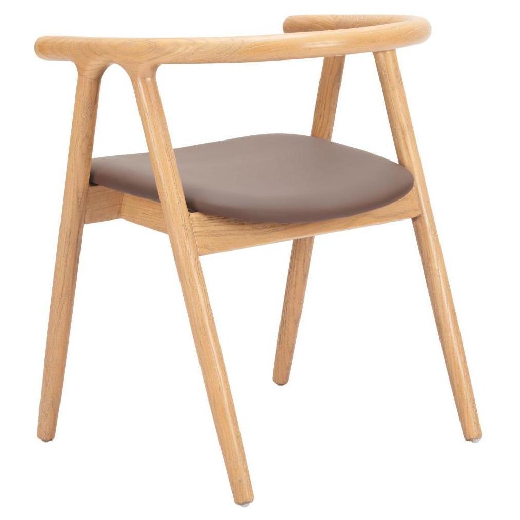 Peker Dining Chair Brown & Natural