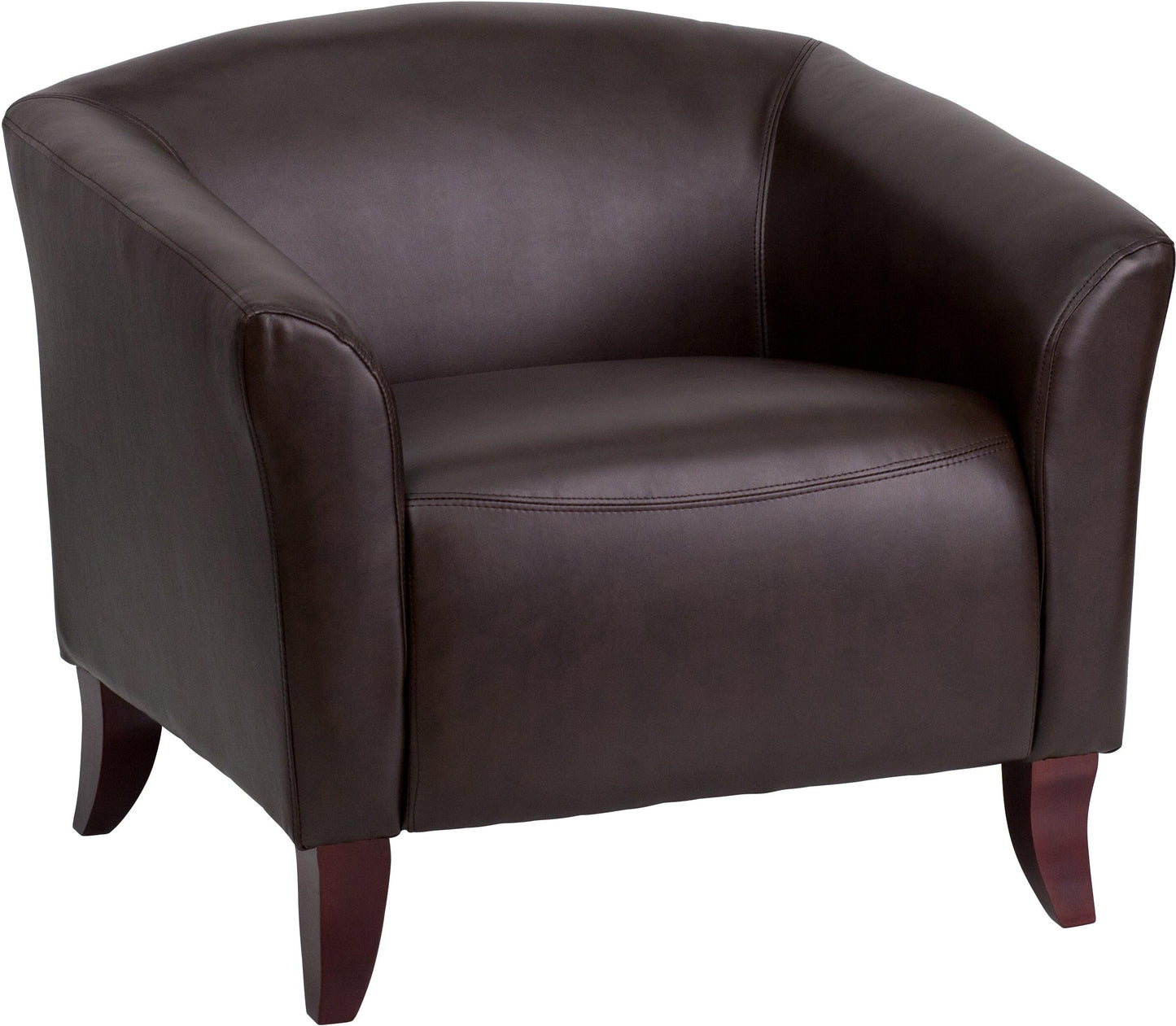 HERCULES Imperial Series Brown LeatherSoft Chair