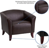 HERCULES Imperial Series Brown LeatherSoft Chair