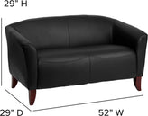 HERCULES Imperial Series Black LeatherSoft Loveseat