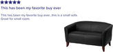 HERCULES Imperial Series Black LeatherSoft Loveseat