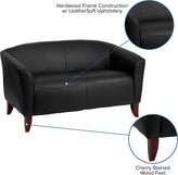 HERCULES Imperial Series Black LeatherSoft Loveseat