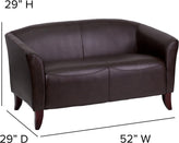 HERCULES Imperial Series Brown LeatherSoft Loveseat