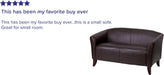 HERCULES Imperial Series Brown LeatherSoft Loveseat