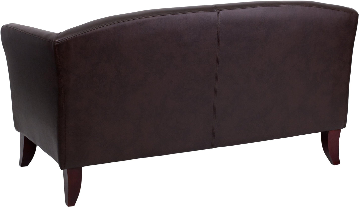 HERCULES Imperial Series Brown LeatherSoft Loveseat