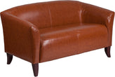 HERCULES Imperial Series Cognac LeatherSoft Loveseat