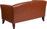 HERCULES Imperial Series Cognac LeatherSoft Loveseat