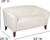 HERCULES Imperial Series Ivory LeatherSoft Loveseat
