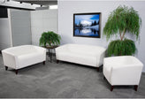 HERCULES Imperial Series Ivory LeatherSoft Loveseat