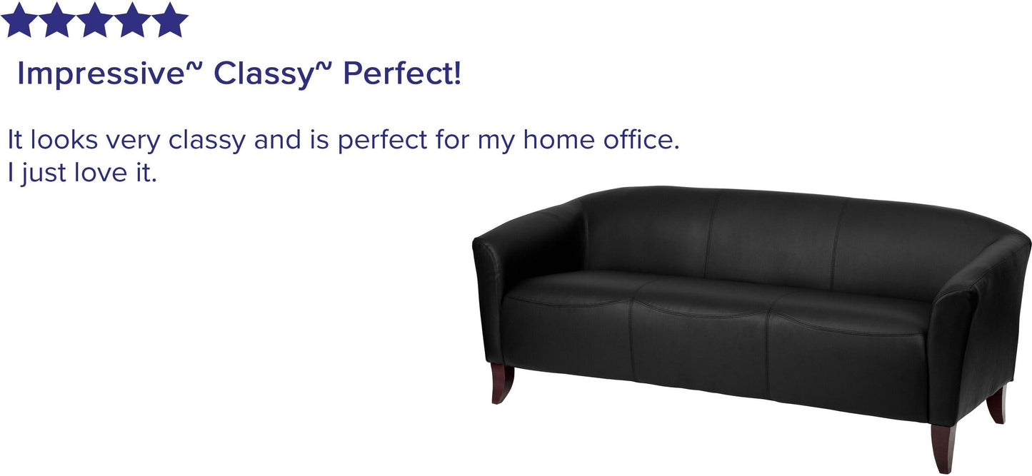 HERCULES Imperial Series Black LeatherSoft Sofa