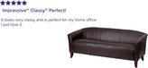 HERCULES Imperial Series Brown LeatherSoft Sofa