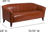 HERCULES Imperial Series Cognac LeatherSoft Sofa
